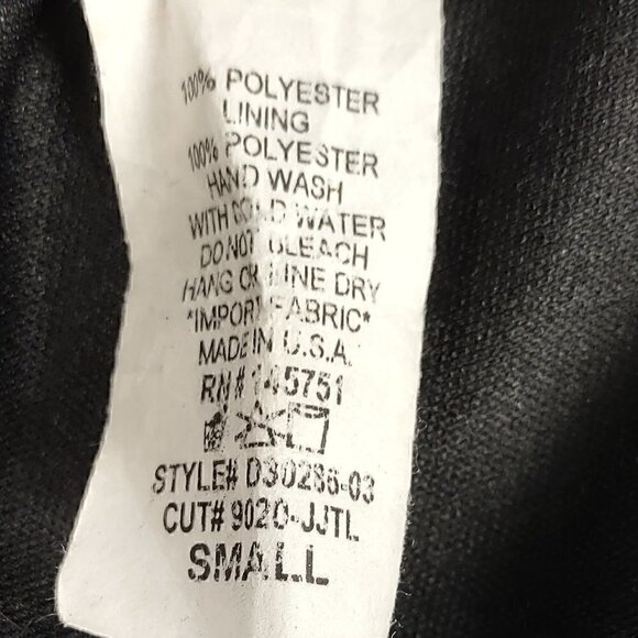 Peach Love California Black Swing Dress With Inner Liner Size Small - Picture 11 of 11